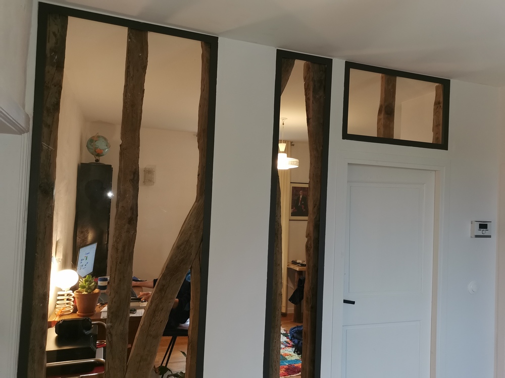 Cloison avec colombage